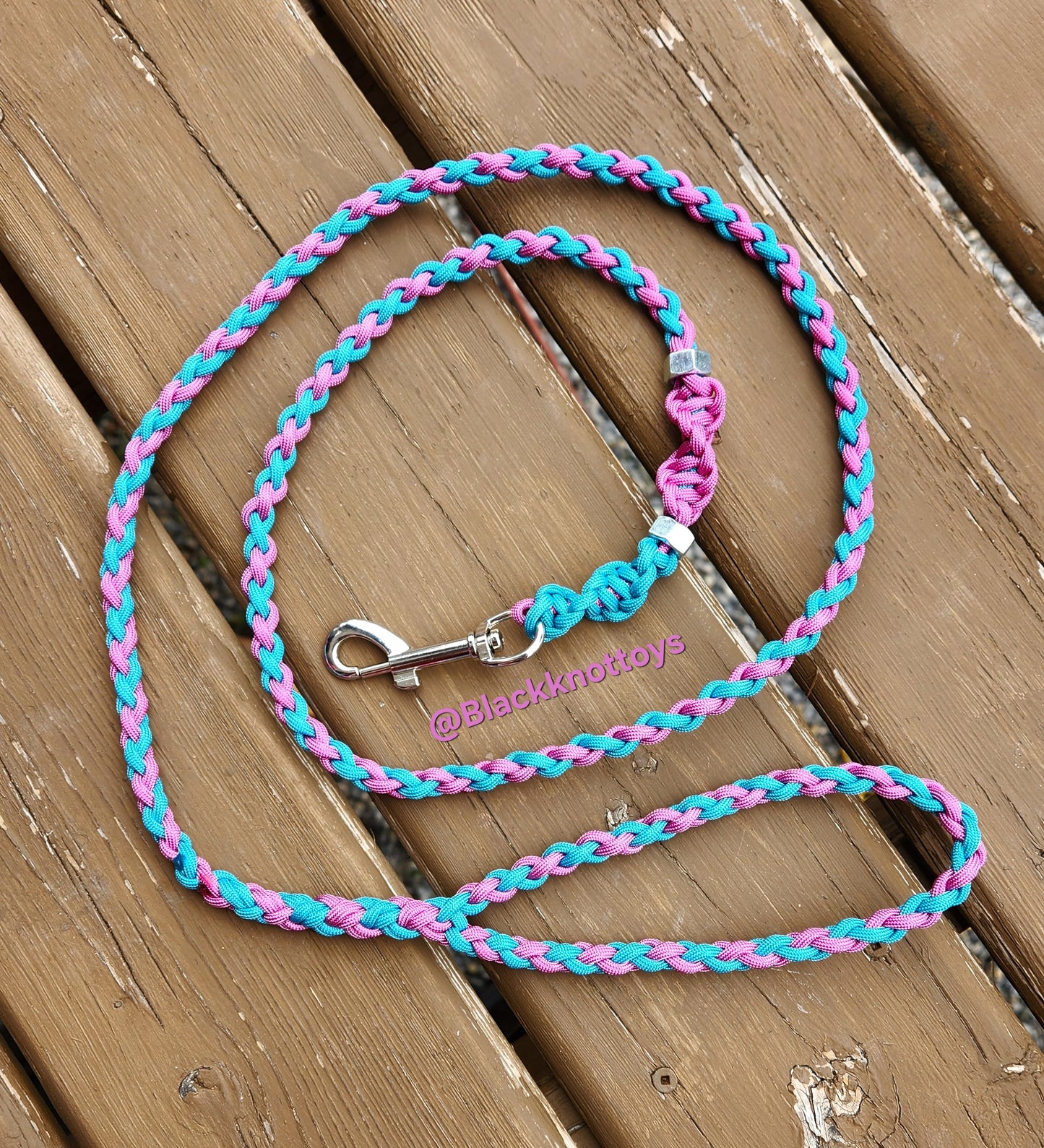 Leash - Teal & Magenta