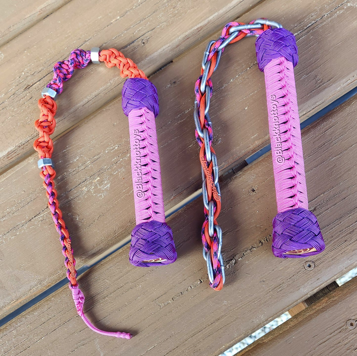 Chain & Whip Duo - Orange & Magenta