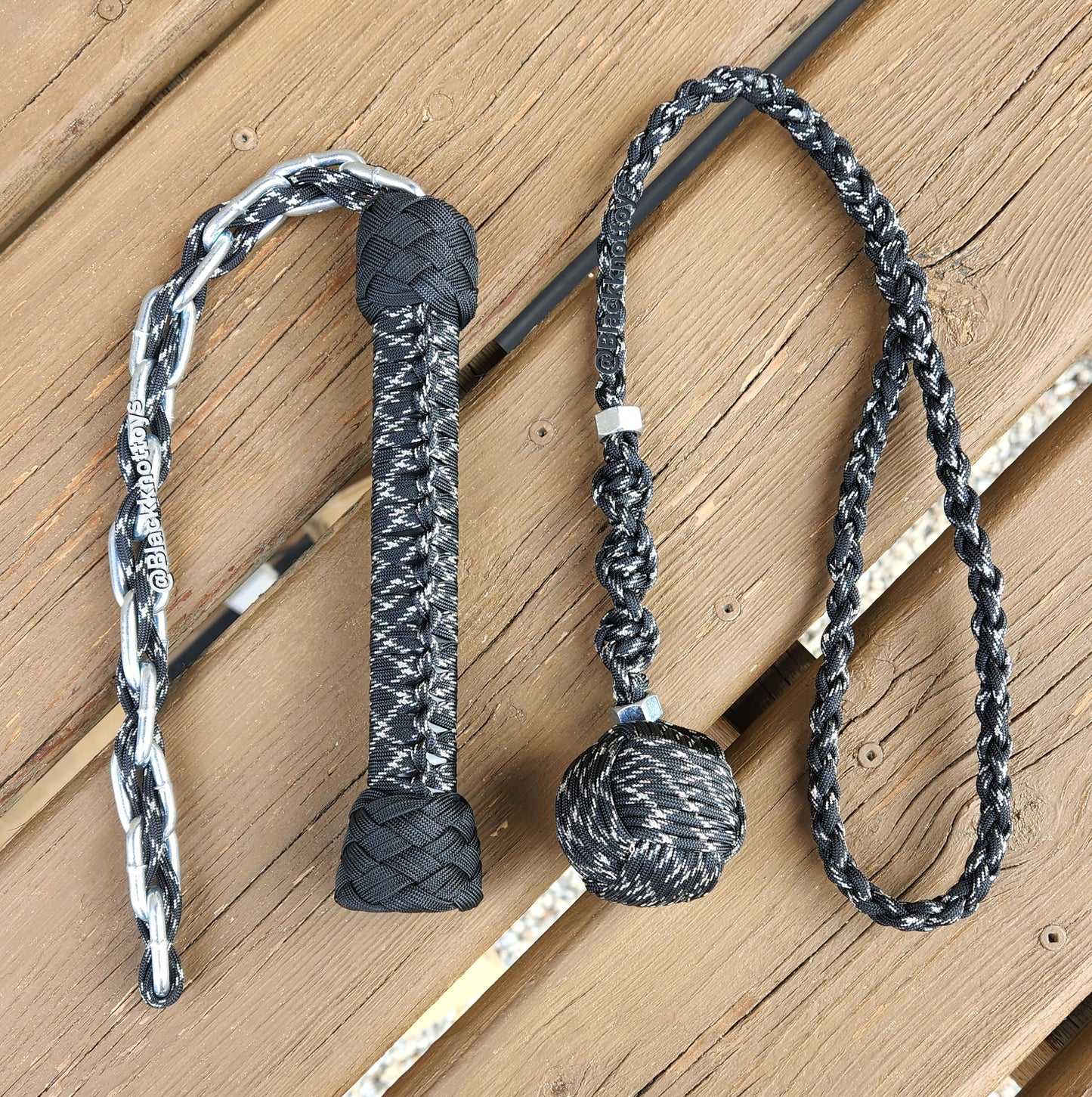 Made to Order - Ball and Chain - Black & Silver